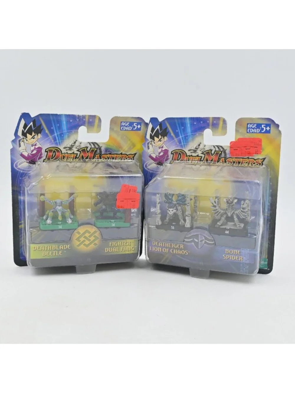 Hasbro Duel Masters Mini Figures Lot of 2 Deathblade Beetle Deathliger Sealed